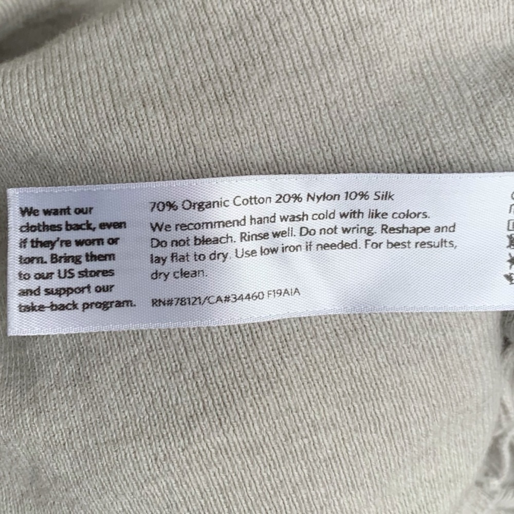 Eileen Fisher Cardigan L Pearl Cotton Silk Blend - Picture 13 of 13